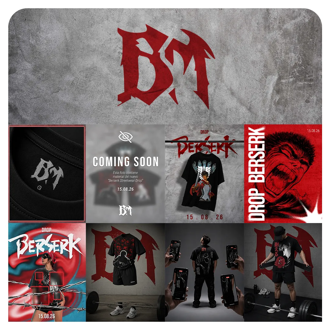 Identidad de marca para la marca de ropa Berserkmode.